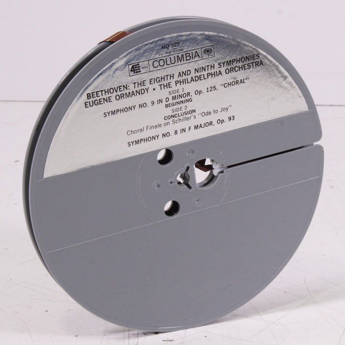 Beethoven – The Philadelphia Orchestra / Eugene Ormandy / The Mormon Tabernacle Choir Reel to Reel Tape 7" 1/4" 7½ IPS Columbia Stereo Tape-Reel-to-Reel Tape-SpenCertified-vintage-refurbished-electronics