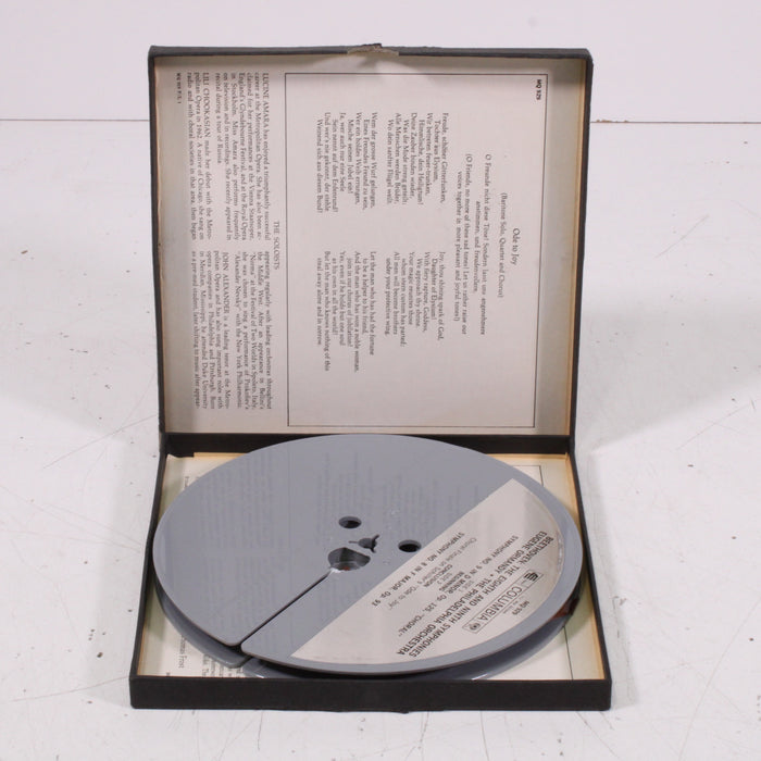 Beethoven – The Philadelphia Orchestra / Eugene Ormandy / The Mormon Tabernacle Choir Reel to Reel Tape 7" 1/4" 7½ IPS Columbia Stereo Tape-Reel-to-Reel Tape-SpenCertified-vintage-refurbished-electronics