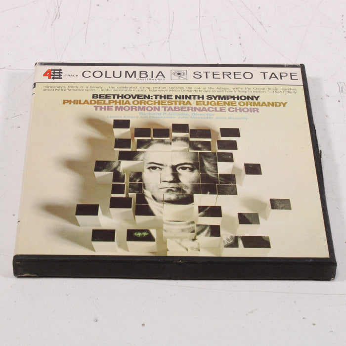 Beethoven – The Philadelphia Orchestra / Eugene Ormandy / The Mormon Tabernacle Choir Reel to Reel Tape 7" 1/4" 7½ IPS Columbia Stereo Tape-Reel-to-Reel Tape-SpenCertified-vintage-refurbished-electronics