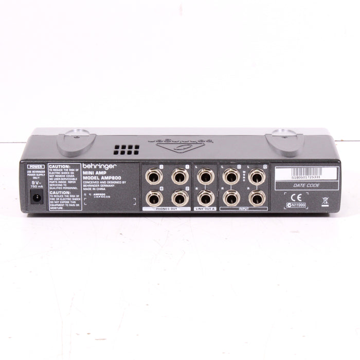 Behringer Miniamp AMP800 Ultra-Compact 4-Channel Stereo Headphone Amplifier w/ Box-IR Transmitters-SpenCertified-vintage-refurbished-electronics