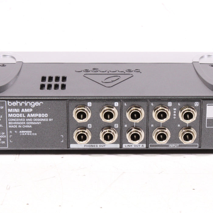 Behringer Miniamp AMP800 Ultra-Compact 4-Channel Stereo Headphone Amplifier w/ Box-IR Transmitters-SpenCertified-vintage-refurbished-electronics