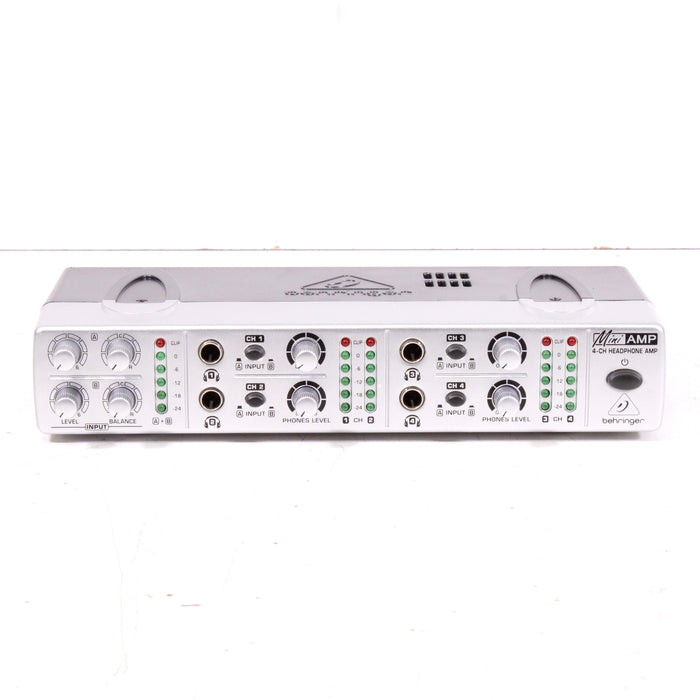 Behringer Miniamp AMP800 Ultra-Compact 4-Channel Stereo Headphone Amplifier w/ Box-IR Transmitters-SpenCertified-vintage-refurbished-electronics