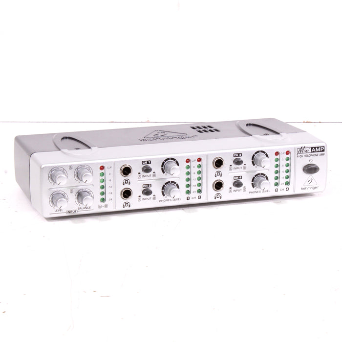 Behringer Miniamp AMP800 Ultra-Compact 4-Channel Stereo Headphone Amplifier w/ Box-IR Transmitters-SpenCertified-vintage-refurbished-electronics