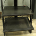 Bell'Oggetti Metal Audio Rack Assembled 4-Shelf Tower Unit (Black)-shelving-SpenCertified-vintage-refurbished-electronics