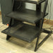 Bell'Oggetti Metal Audio Rack Assembled 4-Shelf Tower Unit (Black)-shelving-SpenCertified-vintage-refurbished-electronics