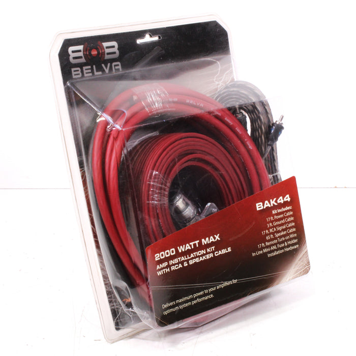 Belva BAK44 4 Gauge Premium (CCA) Complete Amplifier Wiring Kit with RCA-Audio Accessories-SpenCertified-vintage-refurbished-electronics