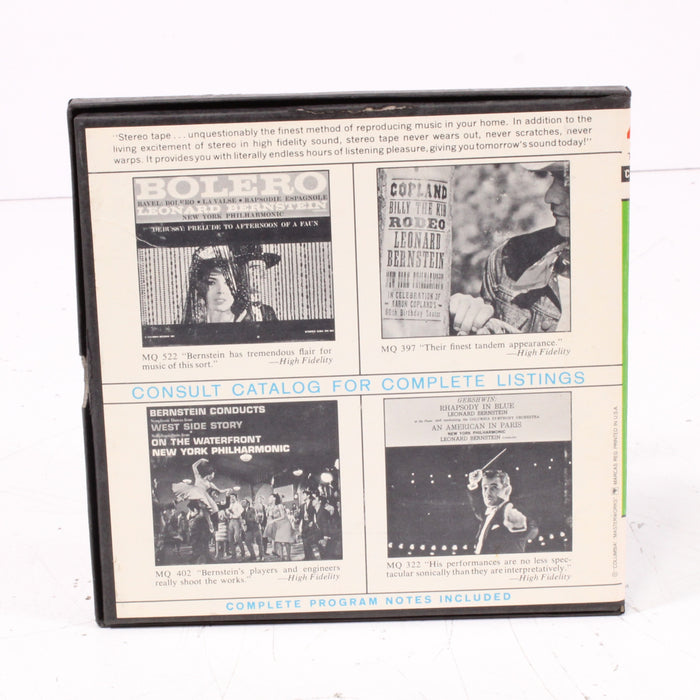 Bernstein Conducts Copland – El Salón México, and more Reel to Reel Tape 7" 1/4" 7½ IPS New York Philharmonic-Reel-to-Reel Tape-SpenCertified-vintage-refurbished-electronics
