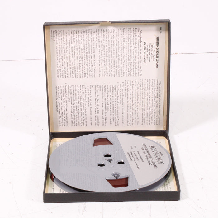 Bernstein Conducts Copland – El Salón México, and more Reel to Reel Tape 7" 1/4" 7½ IPS New York Philharmonic-Reel-to-Reel Tape-SpenCertified-vintage-refurbished-electronics