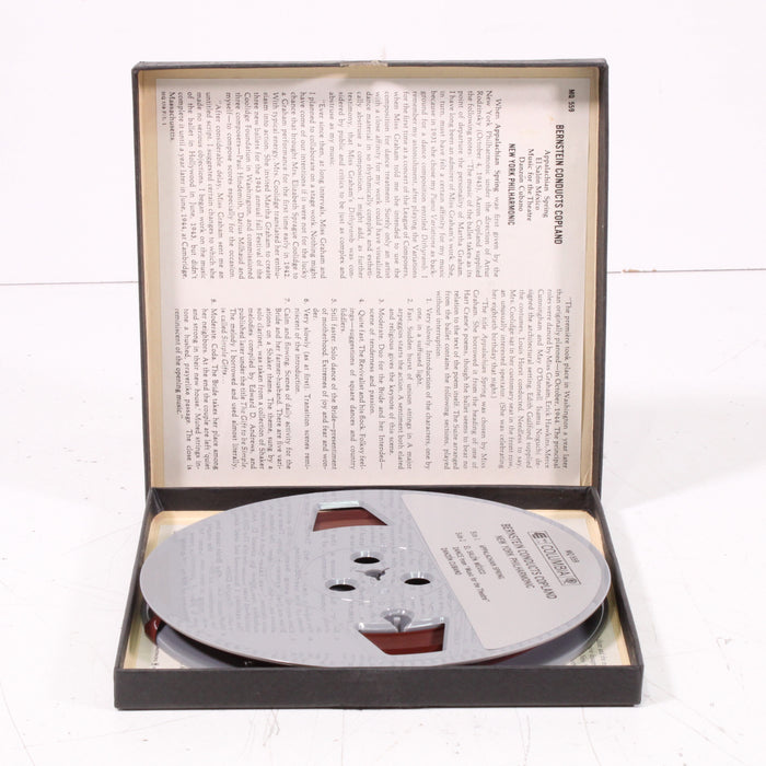 Bernstein Conducts Copland – El Salón México, and more Reel to Reel Tape 7" 1/4" 7½ IPS New York Philharmonic-Reel-to-Reel Tape-SpenCertified-vintage-refurbished-electronics
