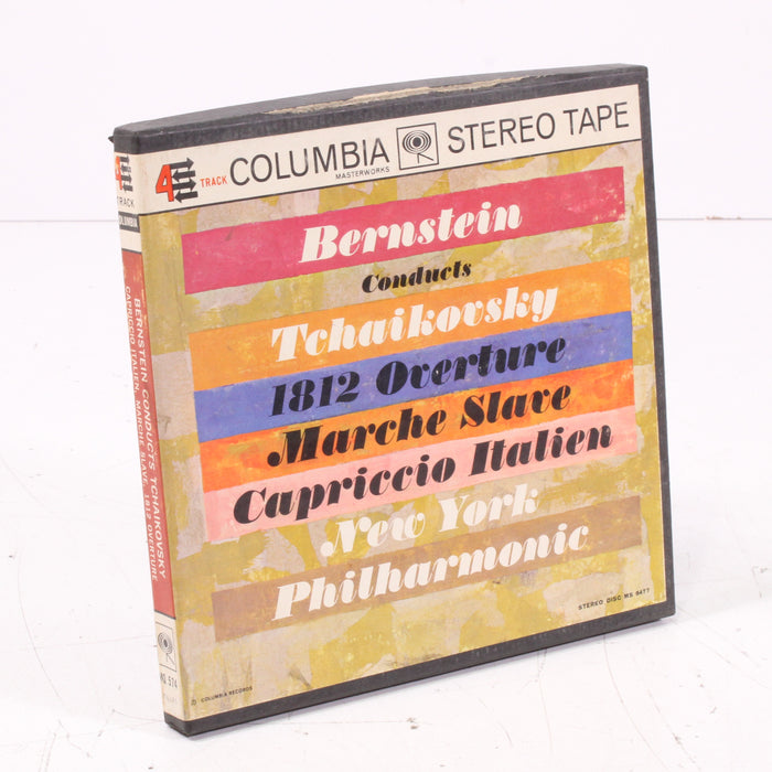 Bernstein Conducts Tchaikovsky, 1812 Overture, Marche Slave, Capriccio Italien – New York Philharmonic – Reel to Reel Tape 7" 1/4" 7½ IPS Columbia Stereo Tape-Reel-to-Reel Tape-SpenCertified-vintage-refurbished-electronics