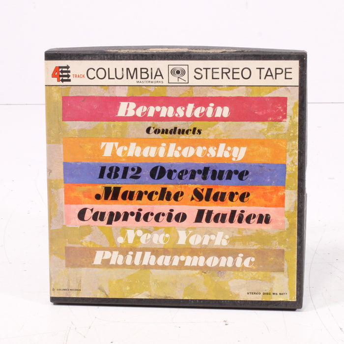 Bernstein Conducts Tchaikovsky, 1812 Overture, Marche Slave, Capriccio Italien – New York Philharmonic – Reel to Reel Tape 7" 1/4" 7½ IPS Columbia Stereo Tape-Reel-to-Reel Tape-SpenCertified-vintage-refurbished-electronics