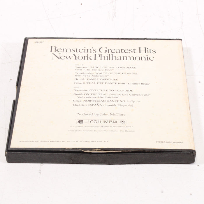Bernstein’s Greatest Hits – Leonard Bernstein Conducts the New York Philharmonic Reel to Reel Tape 7" 1/4" 7½ IPS Columbia Stereo Tape-Reel-to-Reel Tape-SpenCertified-vintage-refurbished-electronics