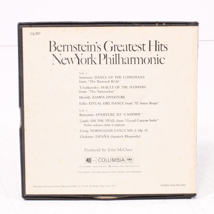 Bernstein’s Greatest Hits – Leonard Bernstein Conducts the New York Philharmonic Reel to Reel Tape 7" 1/4" 7½ IPS Columbia Stereo Tape-Reel-to-Reel Tape-SpenCertified-vintage-refurbished-electronics