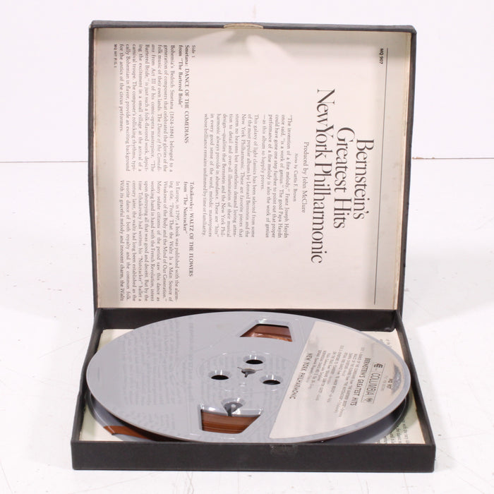 Bernstein’s Greatest Hits – Leonard Bernstein Conducts the New York Philharmonic Reel to Reel Tape 7" 1/4" 7½ IPS Columbia Stereo Tape-Reel-to-Reel Tape-SpenCertified-vintage-refurbished-electronics