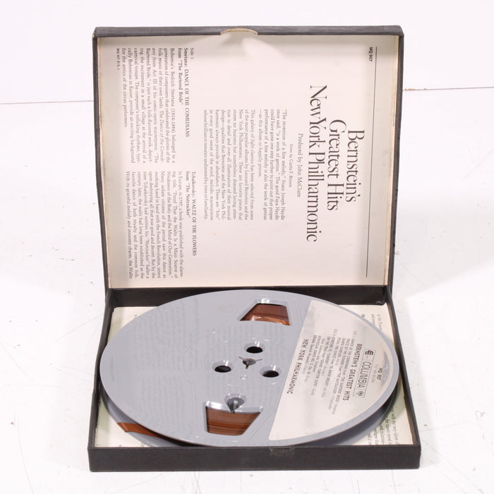 Bernstein’s Greatest Hits – Leonard Bernstein Conducts the New York Philharmonic Reel to Reel Tape 7" 1/4" 7½ IPS Columbia Stereo Tape-Reel-to-Reel Tape-SpenCertified-vintage-refurbished-electronics