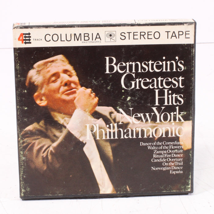 Bernstein’s Greatest Hits – Leonard Bernstein Conducts the New York Philharmonic Reel to Reel Tape 7" 1/4" 7½ IPS Columbia Stereo Tape-Reel-to-Reel Tape-SpenCertified-vintage-refurbished-electronics