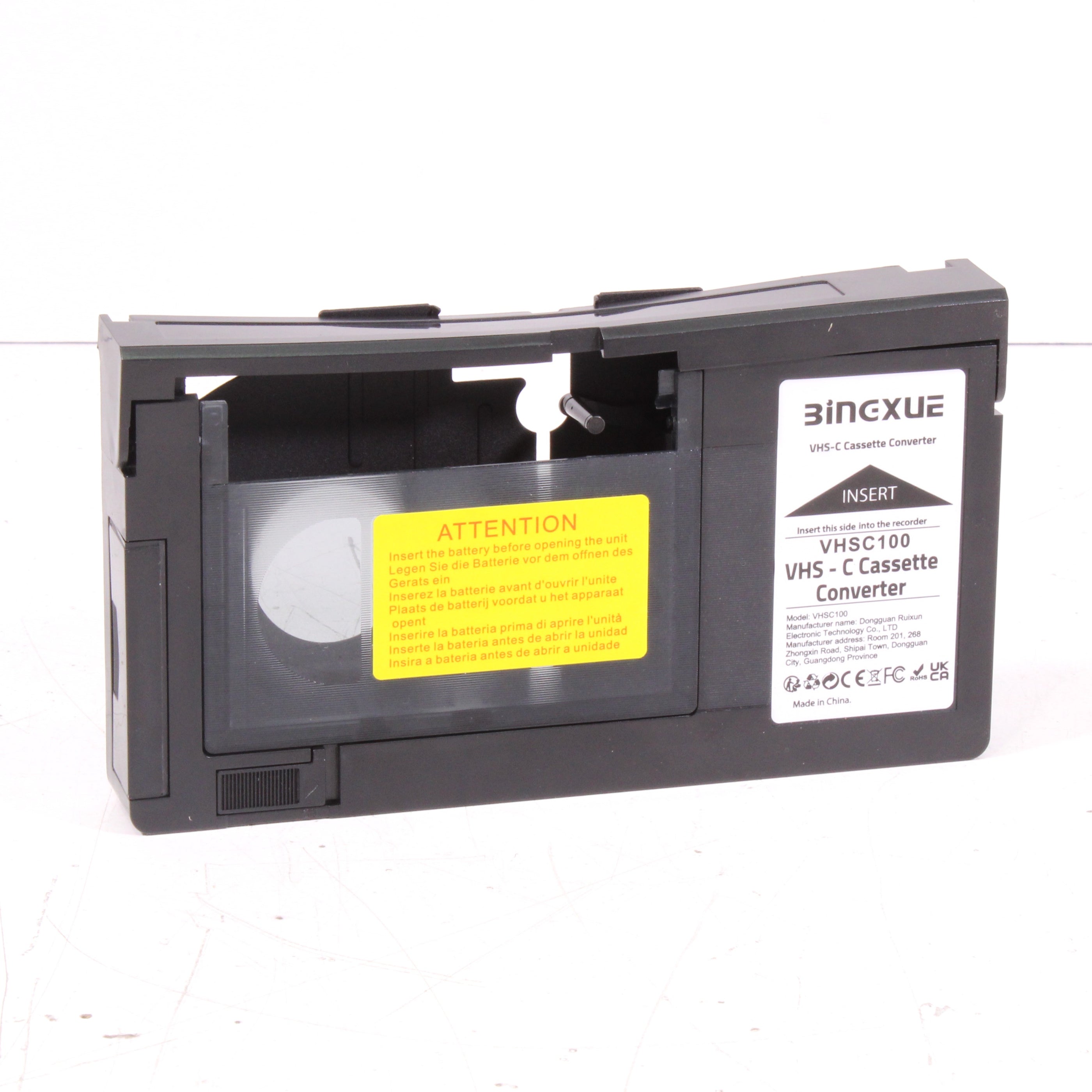 Bingxue VHSC100 VHS-C Cassette Adapter VHS-C Camcorder Video Tape To V ...