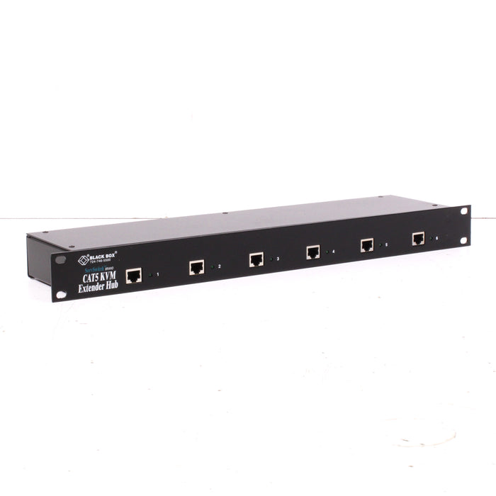 Black Box Rackmount CAT5 KVM Extender Local Hubs 6-Port Unit with Box-Hubs & Switching-SpenCertified-vintage-refurbished-electronics