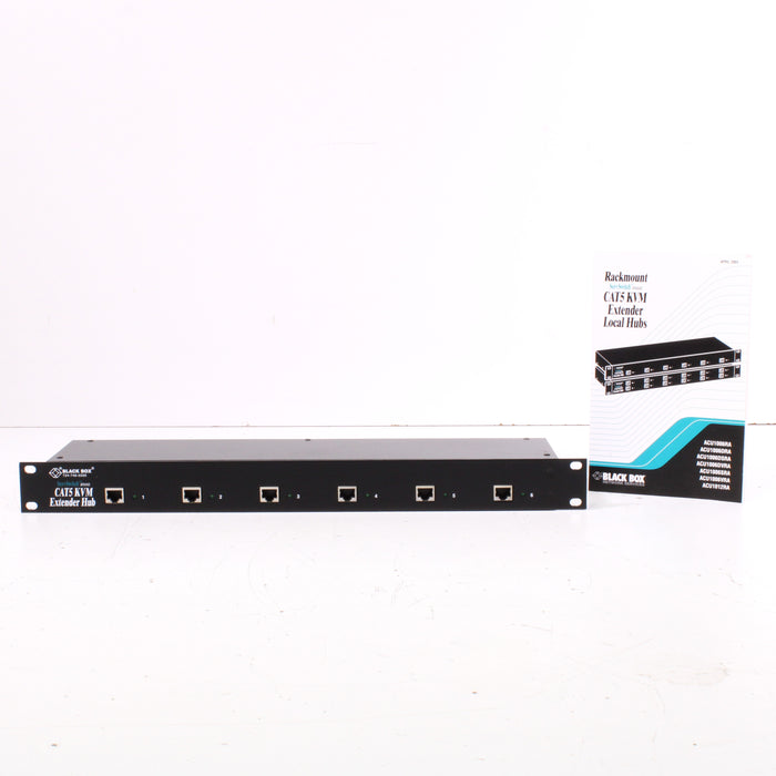 Black Box Rackmount CAT5 KVM Extender Local Hubs 6-Port Unit with Box-Hubs & Switching-SpenCertified-vintage-refurbished-electronics