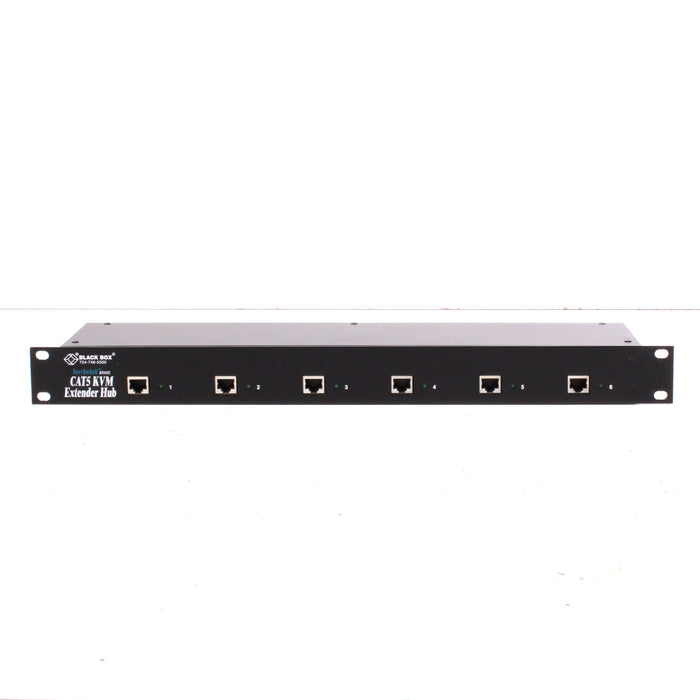 Black Box Rackmount CAT5 KVM Extender Local Hubs 6-Port Unit with Box-Hubs & Switching-SpenCertified-vintage-refurbished-electronics