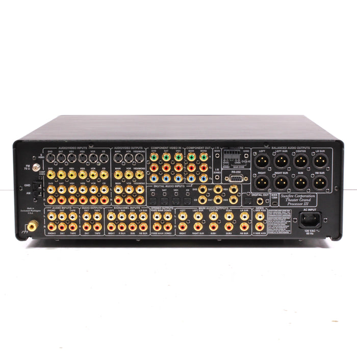 Bob Carver's Sunfire Theater Grand Processor III 7.1 Channel Surround Sound Processor (2003)-Sound Processor-SpenCertified-vintage-refurbished-electronics