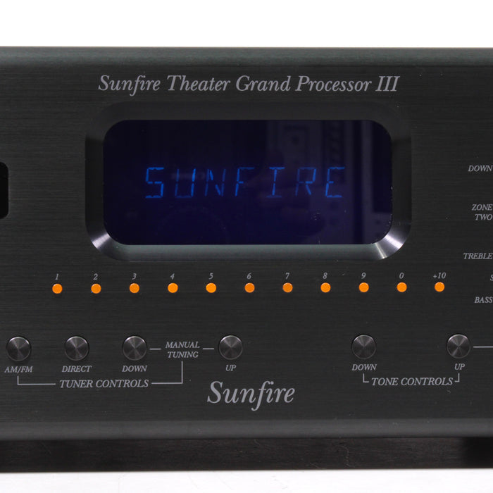 Bob Carver's Sunfire Theater Grand Processor III 7.1 Channel Surround Sound Processor (2003)-Sound Processor-SpenCertified-vintage-refurbished-electronics