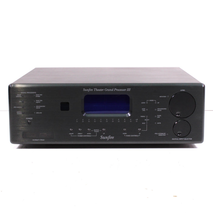 Bob Carver's Sunfire Theater Grand Processor III 7.1 Channel Surround Sound Processor (2003)-Sound Processor-SpenCertified-vintage-refurbished-electronics