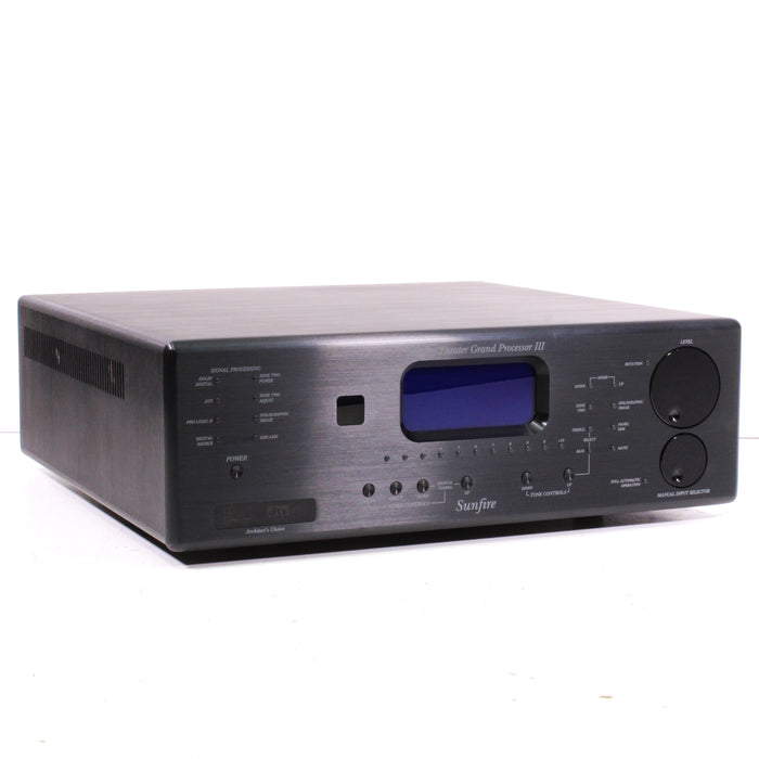 Bob Carver's Sunfire Theater Grand Processor III 7.1 Channel Surround Sound Processor (2003)-Sound Processor-SpenCertified-vintage-refurbished-electronics