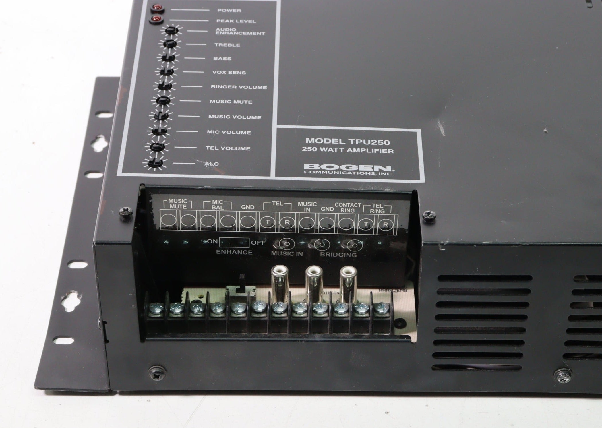 Bogen TPU250 Wall-Mountable Telephone Paging Amplifier 250 Watts ...