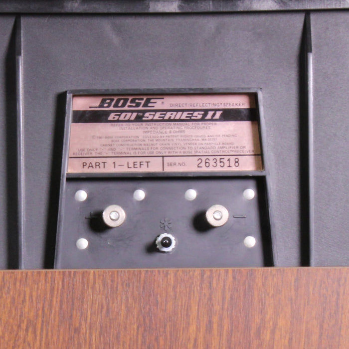 Bose 601 Series II Direct/Reflecting Floorstanding Speaker Pair 6-Driver Vintage-Speakers-SpenCertified-vintage-refurbished-electronics