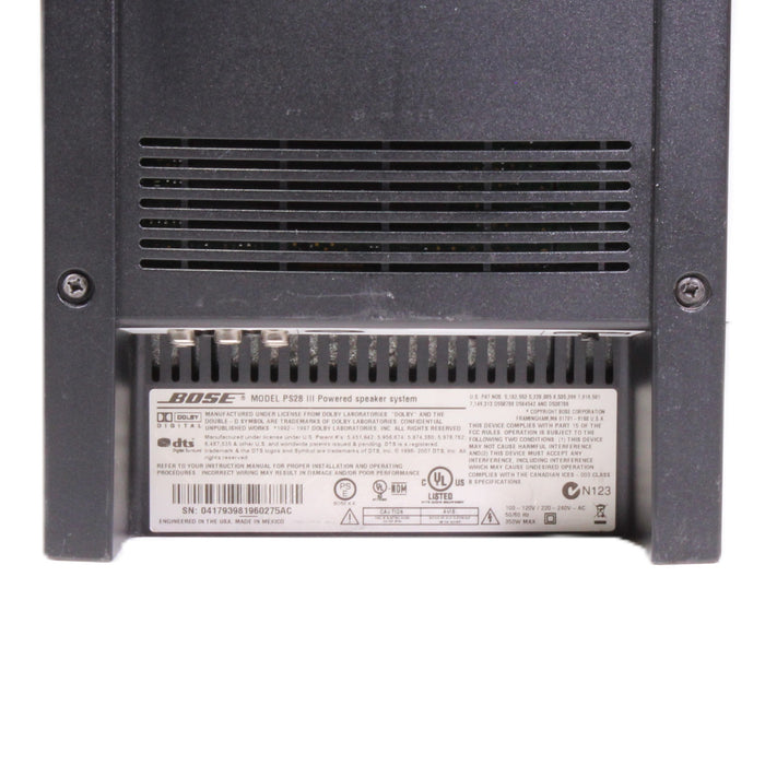 Bose PS28 III Powered Speaker System Acoustimass Bass Module Subwoofer-Speakers-SpenCertified-vintage-refurbished-electronics