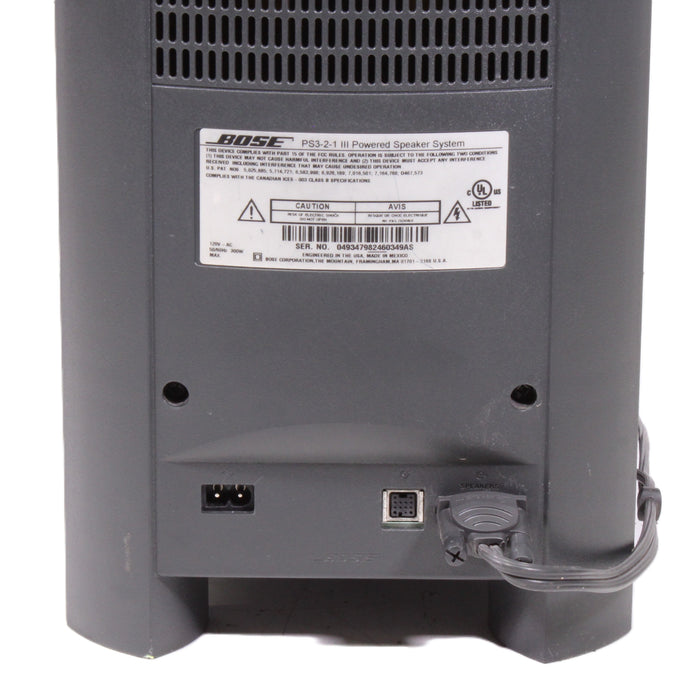 Bose PS3-2-1 III Powered Speaker System Acoustimass Module Bass-Speakers-SpenCertified-vintage-refurbished-electronics