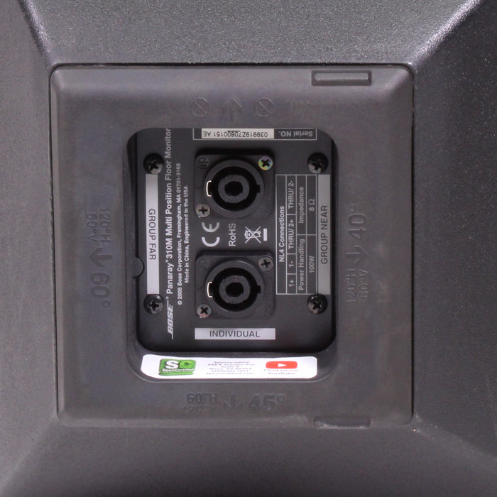 Bose Panaray 310M Multi-Position Floor Monitor Speaker Pair-Electronics-SpenCertified-vintage-refurbished-electronics