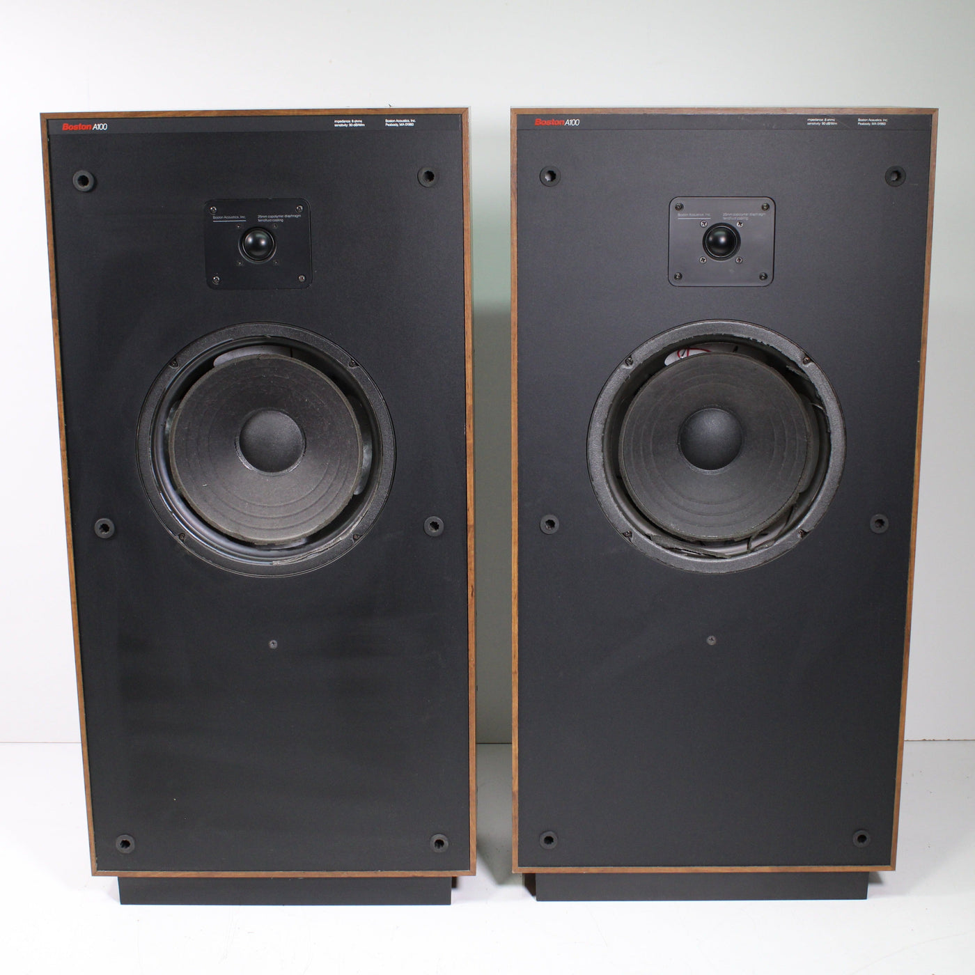 Boston Acoustics A100 2-Way Loudspeaker System Speaker Pair (AS IS ...