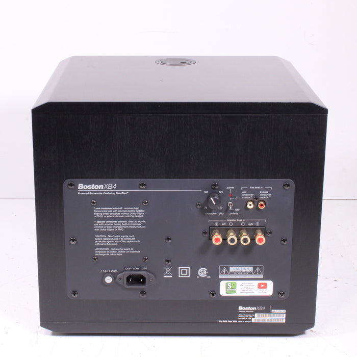 Boston Acoustics XB4 Powered Subwoofer Speaker System Bass Module 10 Inch Woofer (ORIGINAL BOX)-Speakers-SpenCertified-vintage-refurbished-electronics