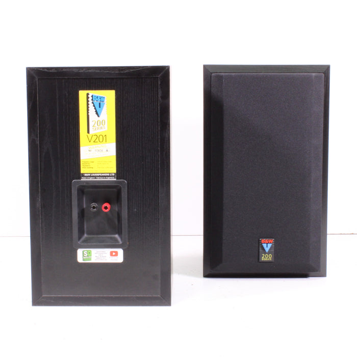 Bowers & Wilkins 200 Series V201 Bookshelf Speakers Audiophile Quality-Speakers-SpenCertified-vintage-refurbished-electronics