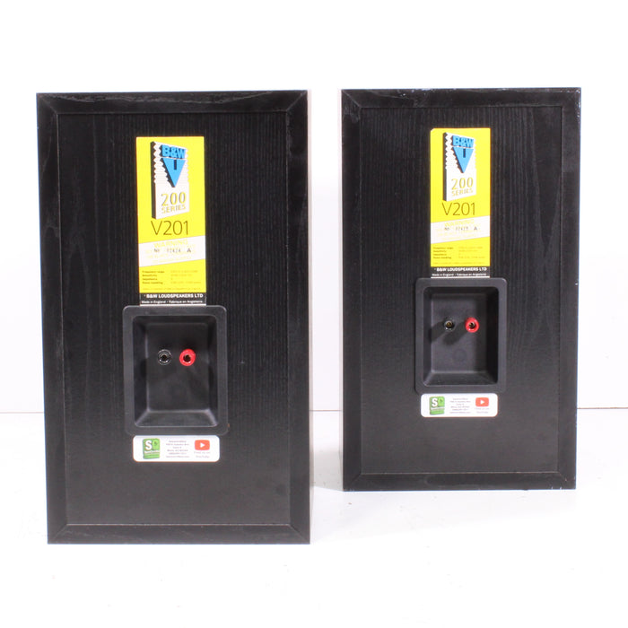 Bowers & Wilkins 200 Series V201 Bookshelf Speakers Audiophile Quality-Speakers-SpenCertified-vintage-refurbished-electronics