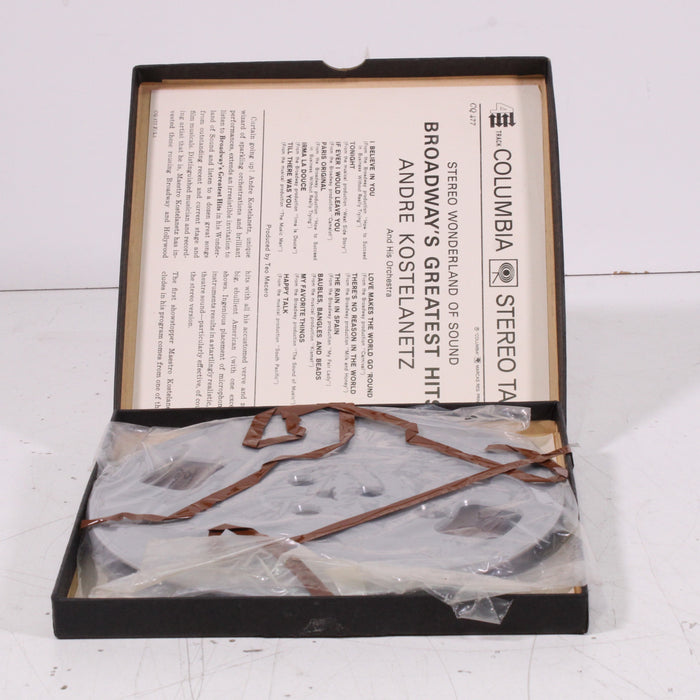 Broadway’s Greatest Hits Stereo Wonderland of Sound – André Kostelanetz and His Orchestra Reel to Reel Tape 7" 1/4" 7½ IPS Columbia Stereo Tape-Reel-to-Reel Tape-SpenCertified-vintage-refurbished-electronics