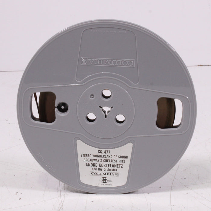 Broadway’s Greatest Hits Stereo Wonderland of Sound – André Kostelanetz and His Orchestra Reel to Reel Tape 7" 1/4" 7½ IPS Columbia Stereo Tape-Reel-to-Reel Tape-SpenCertified-vintage-refurbished-electronics