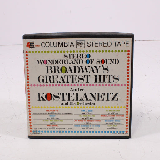 Broadway’s Greatest Hits Stereo Wonderland of Sound – André Kostelanetz and His Orchestra Reel to Reel Tape 7" 1/4" 7½ IPS Columbia Stereo Tape-Reel-to-Reel Tape-SpenCertified-vintage-refurbished-electronics