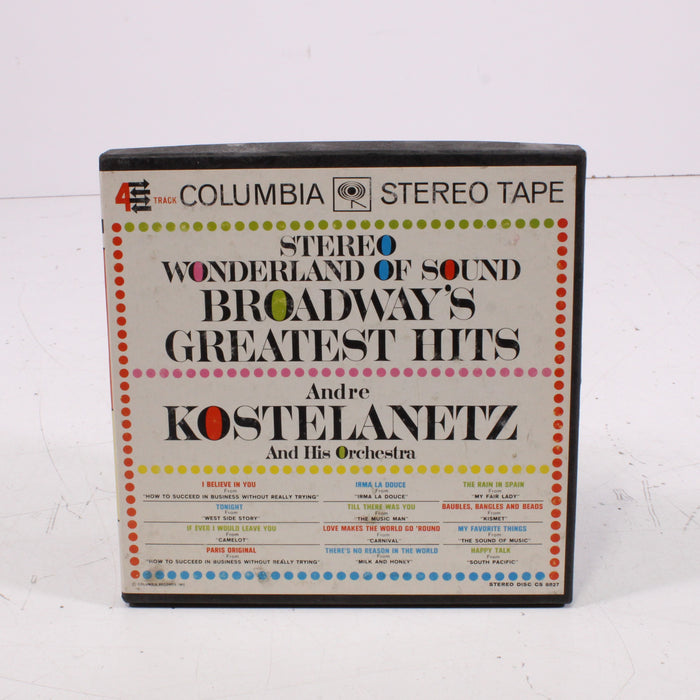 Broadway’s Greatest Hits Stereo Wonderland of Sound – André Kostelanetz and His Orchestra Reel to Reel Tape 7" 1/4" 7½ IPS Columbia Stereo Tape-Reel-to-Reel Tape-SpenCertified-vintage-refurbished-electronics