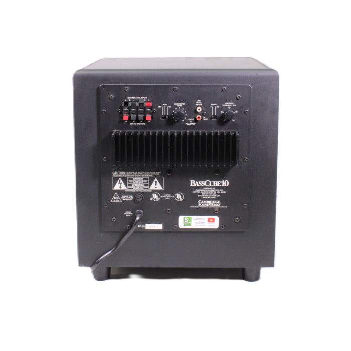 Cambridge SoundWorks BassCube 10 Powered Subwoofer 10" Active Home Theater Sub-Speakers-SpenCertified-vintage-refurbished-electronics