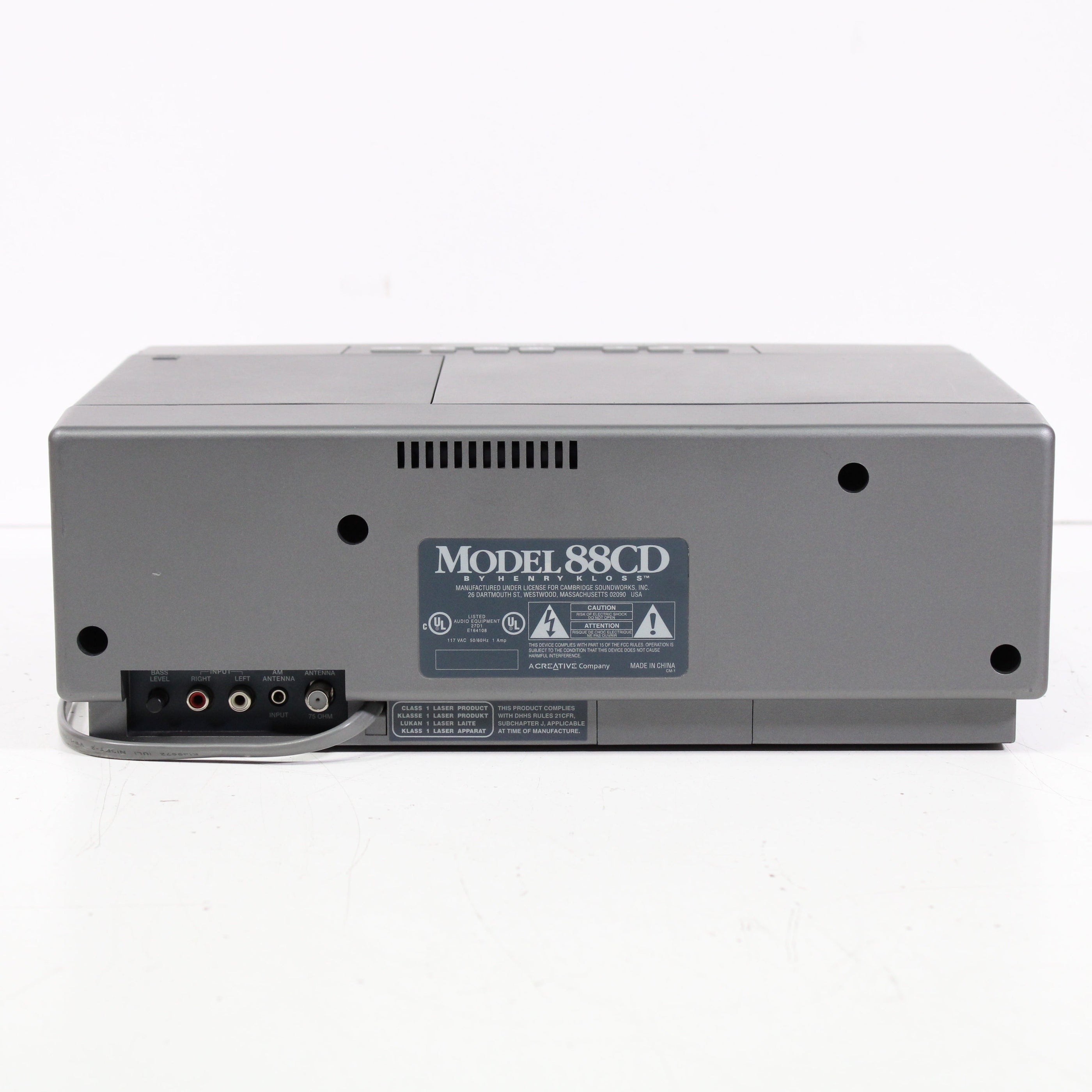 Cambridge SoundWorks Model 88CD Tabletop Radio CD Player System ...