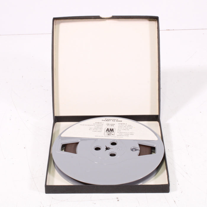 Carpenters – Ticket to Ride Reel to Reel Tape 7" 1/4" 7½ IPS A&M Records-Reel-to-Reel Tape-SpenCertified-vintage-refurbished-electronics