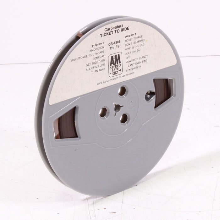 Carpenters – Ticket to Ride Reel to Reel Tape 7" 1/4" 7½ IPS A&M Records-Reel-to-Reel Tape-SpenCertified-vintage-refurbished-electronics