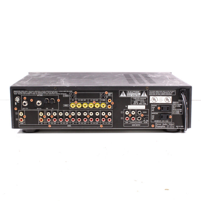 Carver CT-27V High-Quality Audio Video Preamplifier/Tuner (1993-95) (NO REMOTE) (AS IS)-Preamps-SpenCertified-vintage-refurbished-electronics