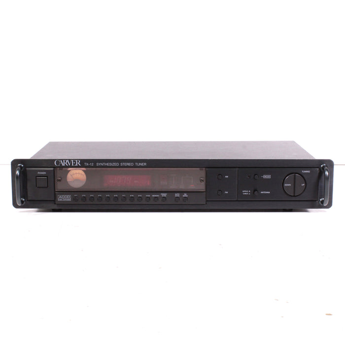 Carver TX-12 High-Quality Synthesized Stereo Tuner ACCD w/ Rack Mount (1989)-Stereo Tuner-SpenCertified-vintage-refurbished-electronics