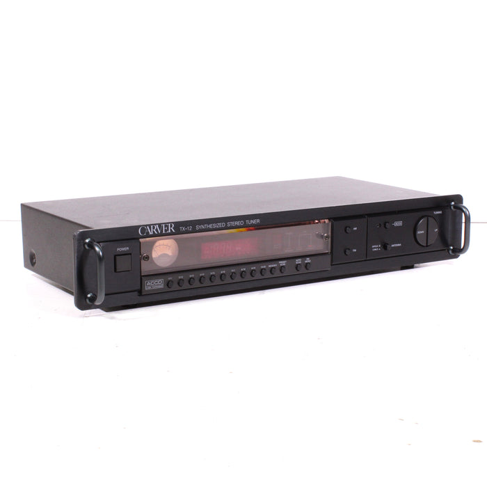Carver TX-12 High-Quality Synthesized Stereo Tuner ACCD w/ Rack Mount (1989)-Stereo Tuner-SpenCertified-vintage-refurbished-electronics