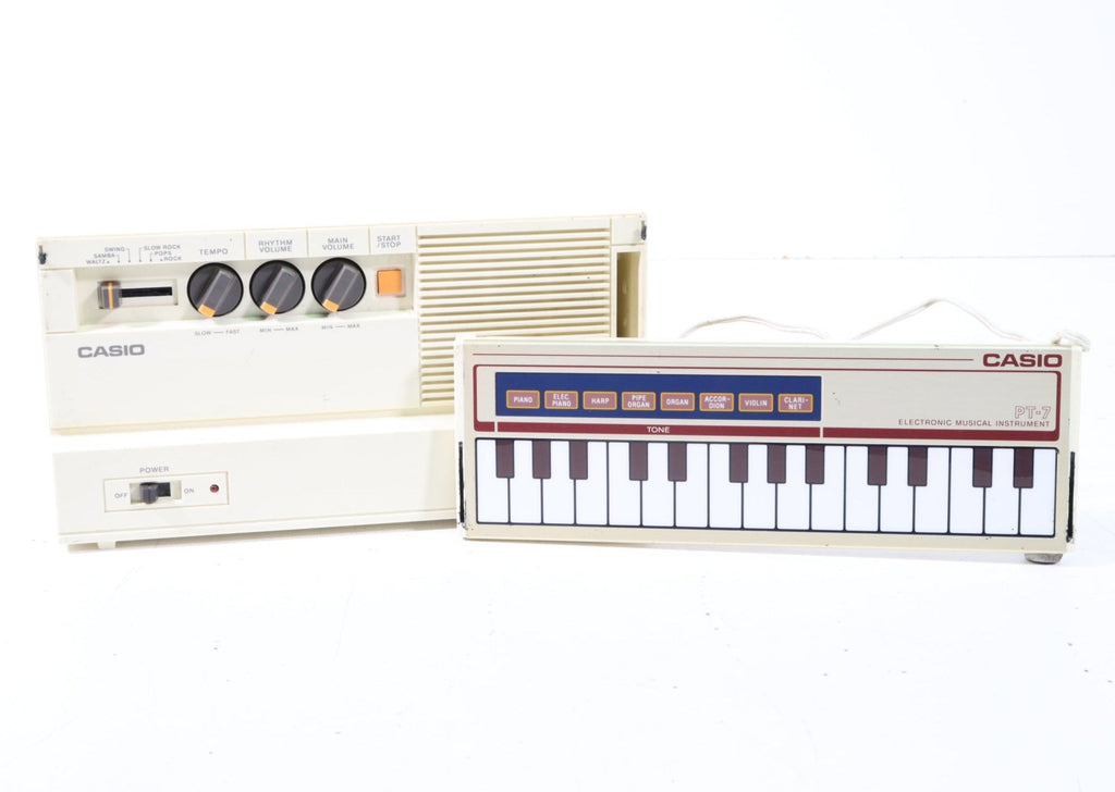 Casio PT7 Vintage Electronic Musical Instrument with Detachable Keybo