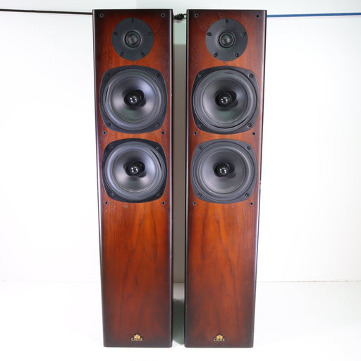 Castle Knight 5 Tower Speaker Pair (CRACKED FOAM) (MISSING STANDS)-Speakers-SpenCertified-vintage-refurbished-electronics